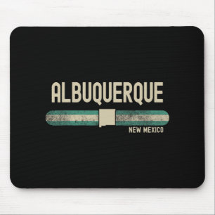 Albuquerque Nm New Mexico Travel & 80s Style Mouse Mat