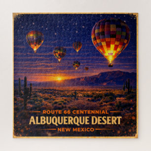 Albuquerque Route 66 Desert Family Game Night Jigsaw Puzzle