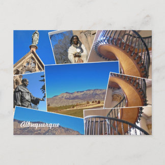 Albuquerque Santa Fe Collage, New Mexico Postcard