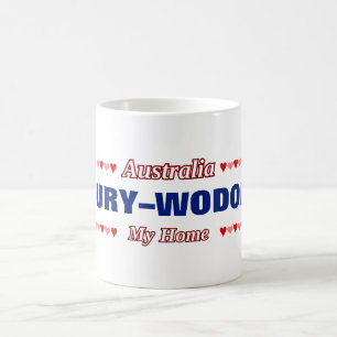 ALBURY–WODONGA - My Home - Australia; Hearts Coffee Mug
