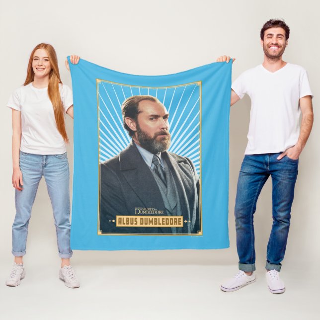 Albus Dumbledore Character Graphic Fleece Blanket (In Situ)