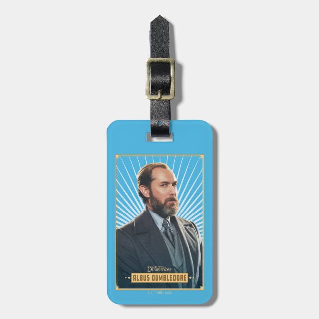 Albus Dumbledore Character Graphic Luggage Tag (Front Vertical)
