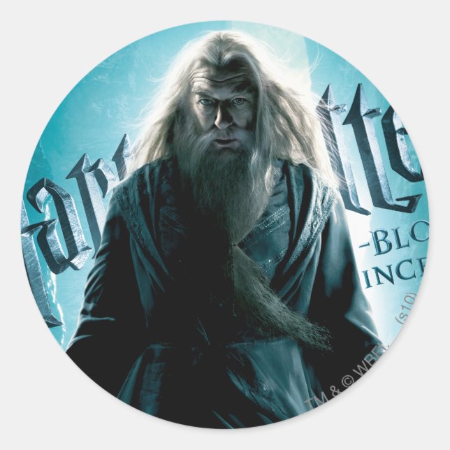Albus Dumbledore HPE6 1 Classic Round Sticker (Front)