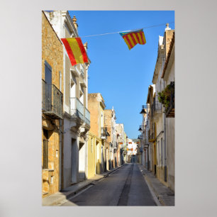 Alcala de Xivert city in Valencia province, Spain Poster