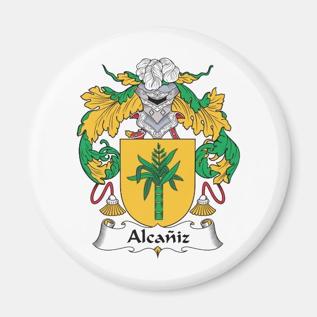 Alcaniz Family Crest Magnet (Front)