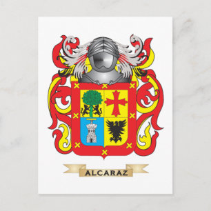 Alcaraz Coat of Arms (Family Crest) Postcard