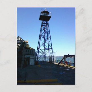 alcatraz guard tower postcard