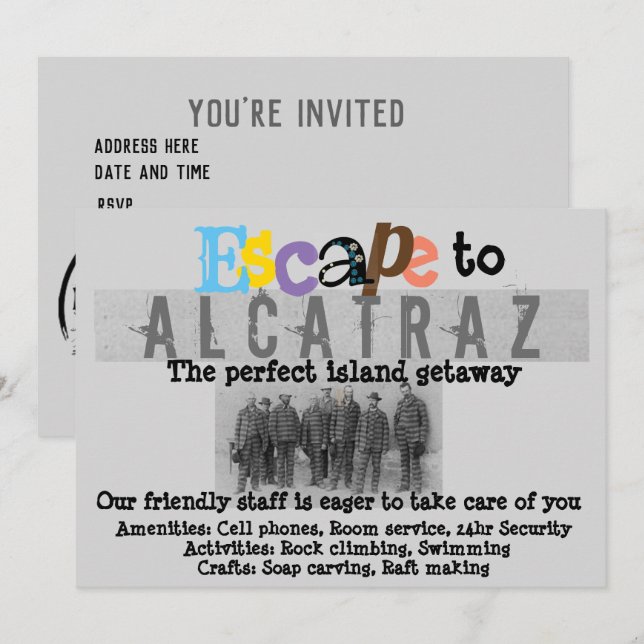 Alcatraz Invitation (Front/Back)