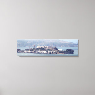 Alcatraz Island From The Bayside Panoramic Canvas
