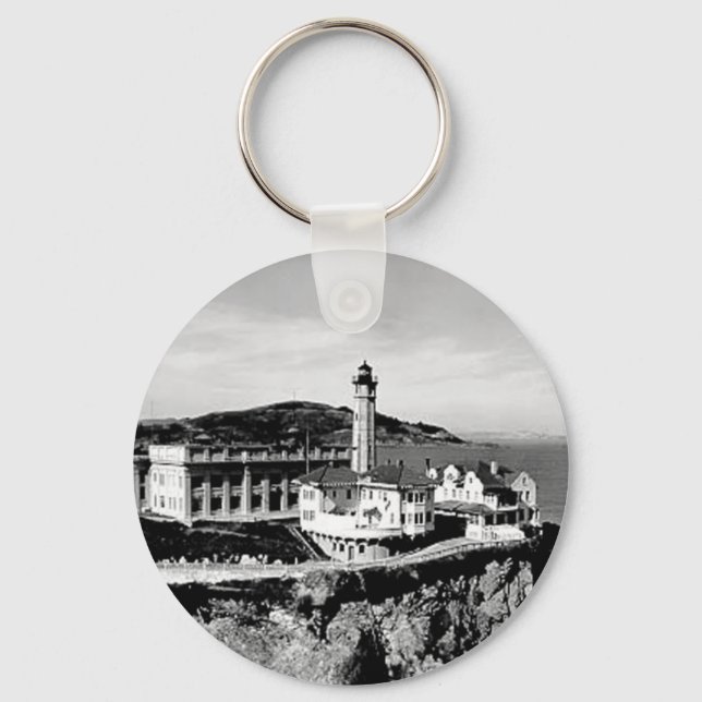 Alcatraz Island Lighthouse Key Ring (Front)