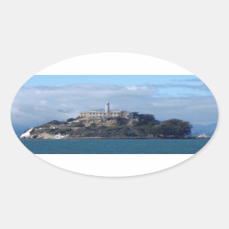 Alcatraz Island Oval Sticker