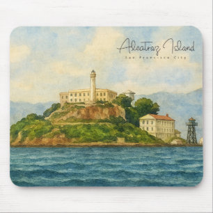Alcatraz Island – San Francisco Travel Landmark Mouse Mat