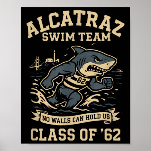 Alcatraz Penitentiary Swim Team  Poster