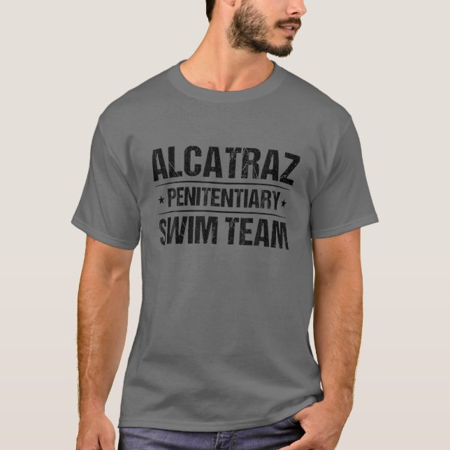 Alcatraz Penitentiary Swim Team T-Shirt (Front)