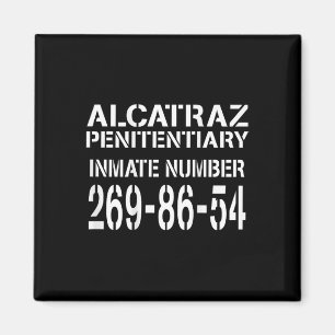 Alcatraz Prison Funny Prisoner Costume Halloween Magnet