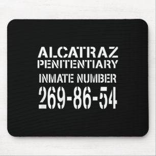 Alcatraz Prison Funny Prisoner Costume Halloween Mouse Mat