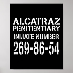 Alcatraz Prison Funny Prisoner Costume Halloween Poster