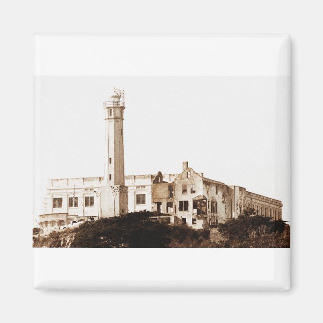 Alcatraz Prison (Sepia Tones) Magnet (Front)