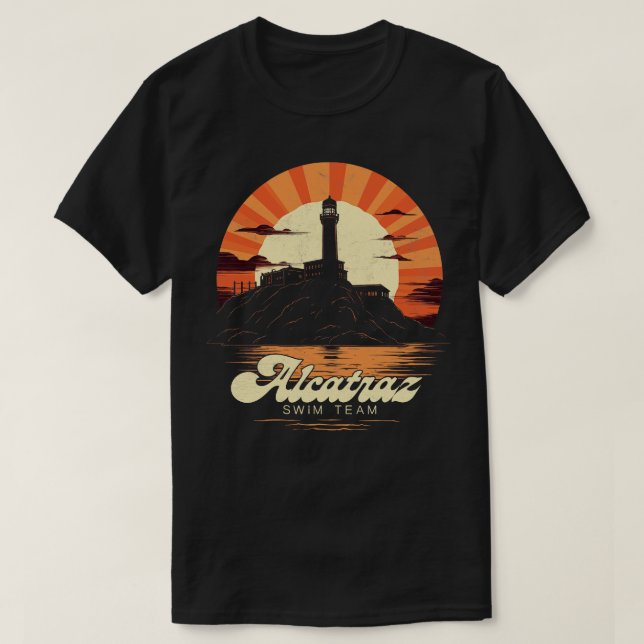 Alcatraz Swim Team T-Shirt (Design Front)
