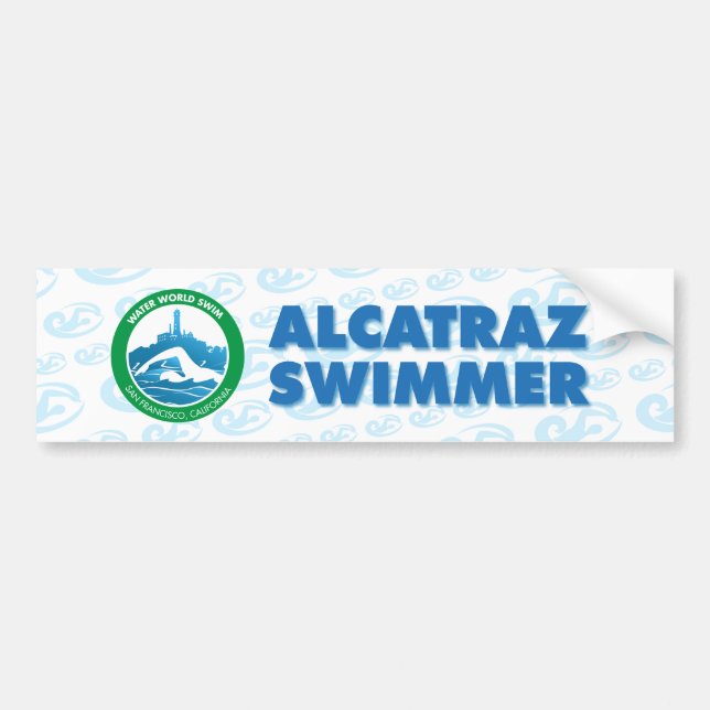 Alcatraz Swimmer Bumper Sticker (Front)