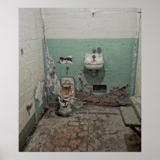 Alcatraz Vandalised Cell Poster