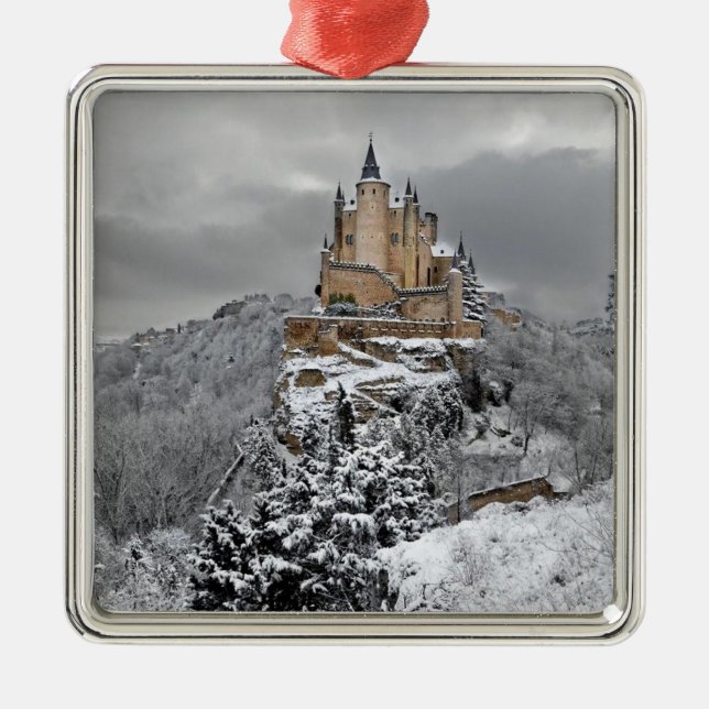 Alcazar de Segovia, Spain Metal Tree Decoration (Front)