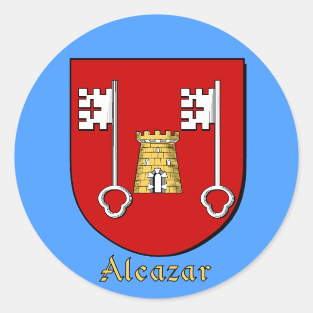 Alcazar Family Shield Stickers (Front)