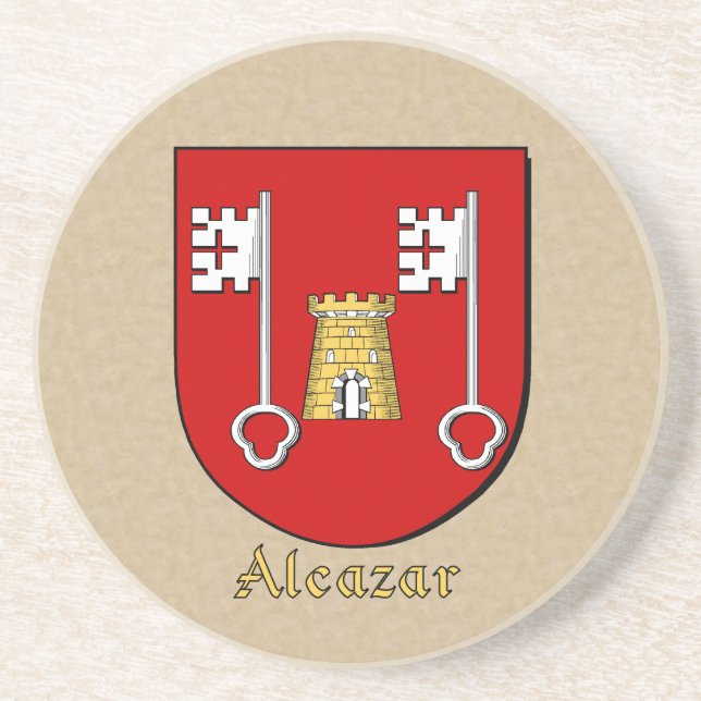 Alcazar Heraldic Shield Coaster (Front)