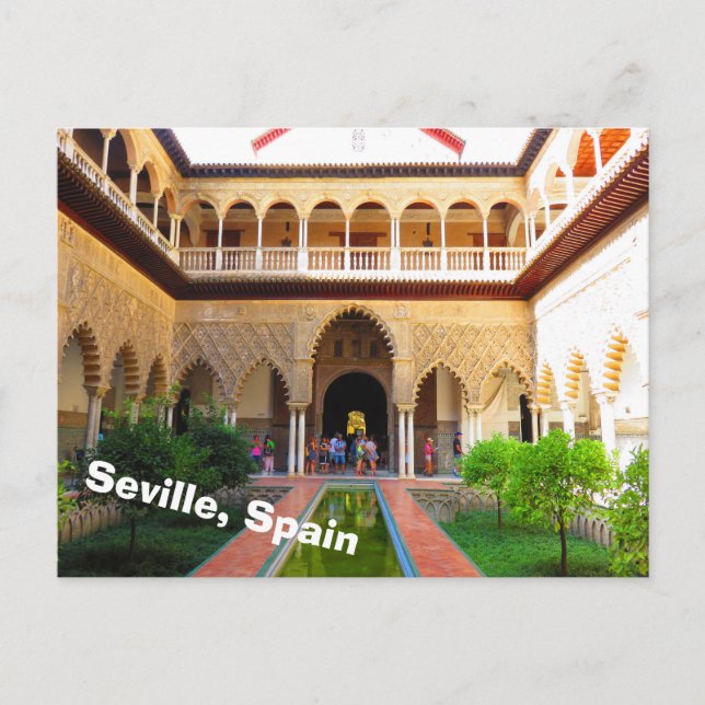 Alcazar of Seville, Spain Postcard (Front)