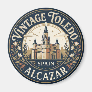 Alcázar of Toledo Spain Magnet