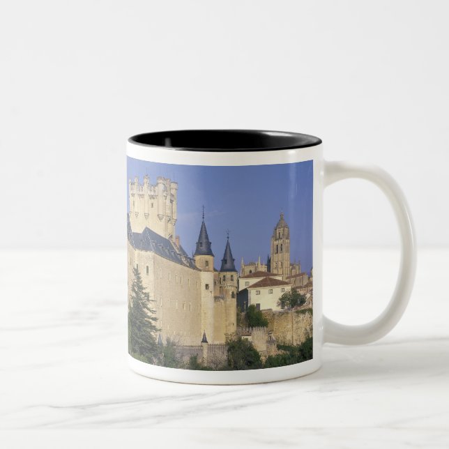 Alcazar, Segovia, Castile Leon, Spain Two-Tone Coffee Mug (Right)