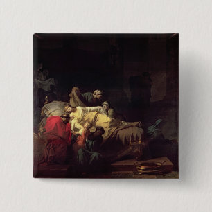 Alcestis sacrifices herself to save her husband Ad 15 Cm Square Badge