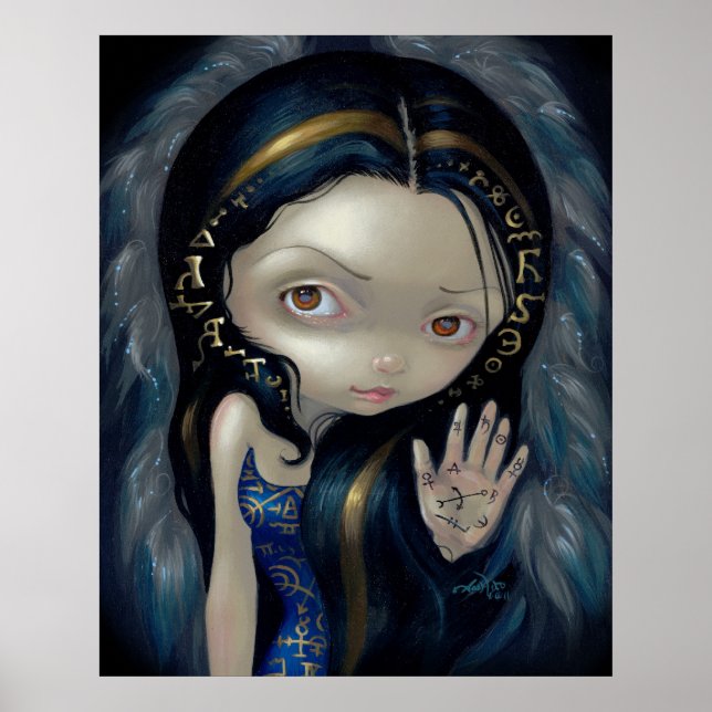 Alchemical Angel 5 ART PRINT gothic fairy alchemy (Front)