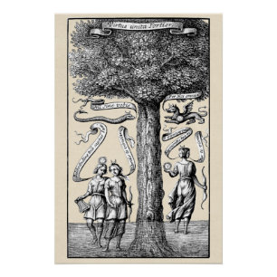 Alchemical Opposites United by Conjunction Poster