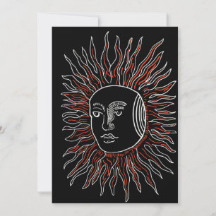 Alchemical Sun Blank Greeting Card