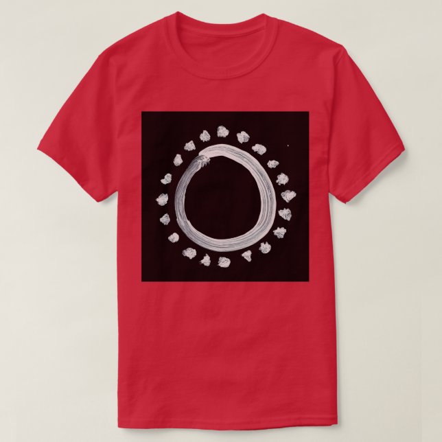 Alchemical Symbols Gold Five Inverted T-Shirt (Design Front)