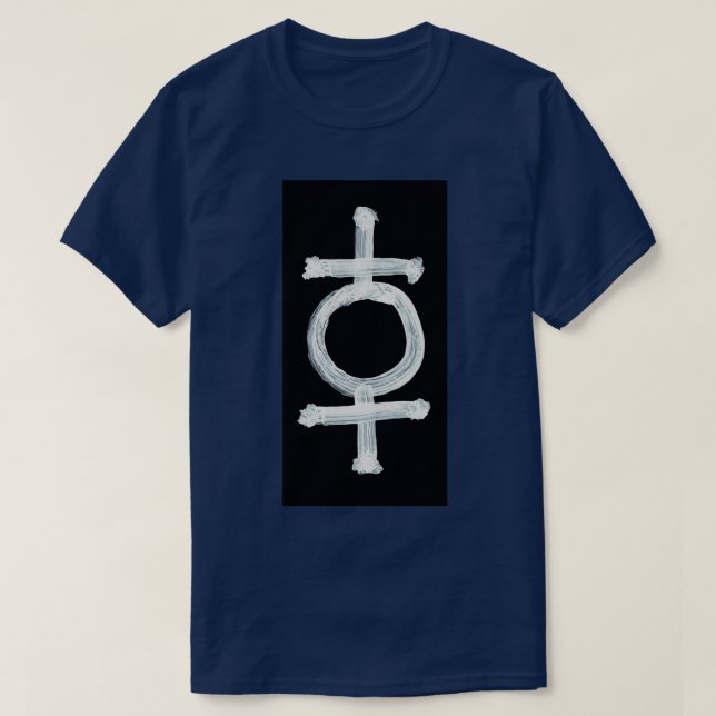 Alchemical Symbols Haematite Inverted T-Shirt (Design Front)
