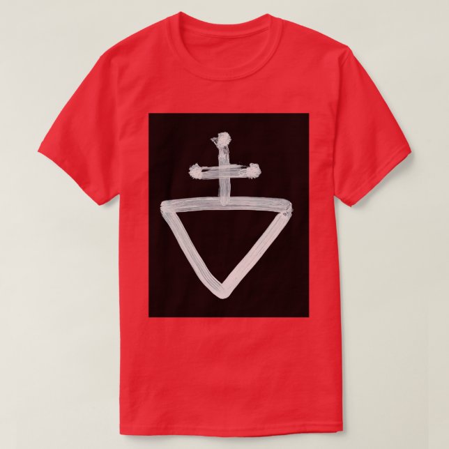 Alchemical Symbols Iron Rust Inverted T-Shirt (Design Front)
