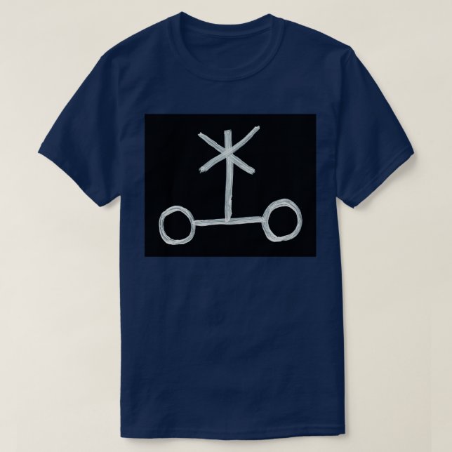 Alchemical Symbols Yellow Arsenic Two Inverted T-Shirt (Design Front)