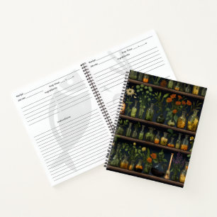 Alchemist Herbarium Shelf Notebook