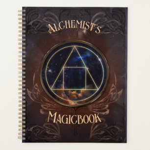 Alchemist magicbook fantasy medieval vintage planner