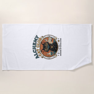 Alchemy Cat Cat Lover Gift - Alchemy Cat Club_1 Beach Towel