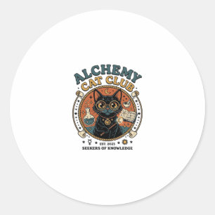 Alchemy Cat Cat Lover Gift - Alchemy Cat Club_1 Classic Round Sticker