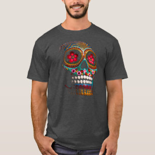 Alchemy Colourful Skull Art Design T-Shirt