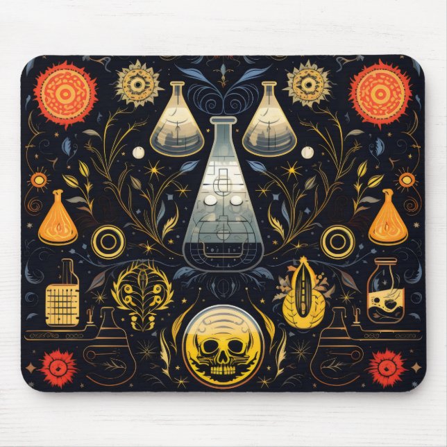 Alchemy Dark Magic Fantasy Mouse Mat (Front)