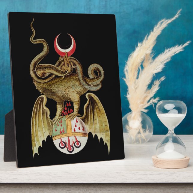 Alchemy Dragon  Vintage Illustration   Plaque (Side)