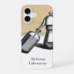 Alchemy Lab Equipment with Name iPhone 16 Case