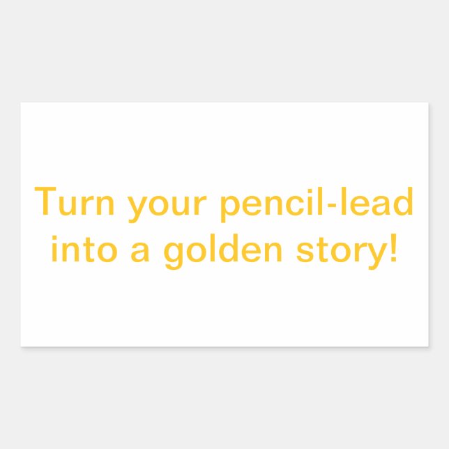 Alchemy Lead to Gold Hankamer Artjunkhaus Fun Joy! Rectangular Sticker (Front)