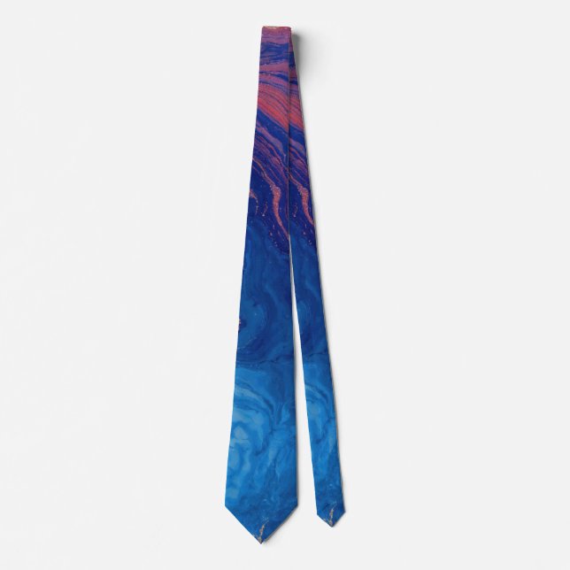 “Alchemy of Currents” – A Colourful Abstract Tie (Front)