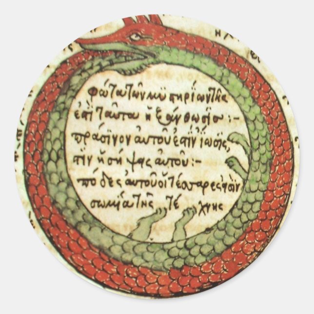ALCHEMY: oroborus | rare images Classic Round Sticker (Front)